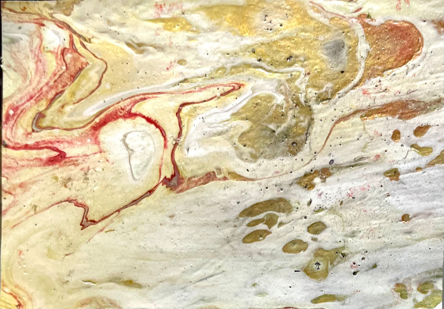 Magnet m- “Gold Swirl” Pour-Paint