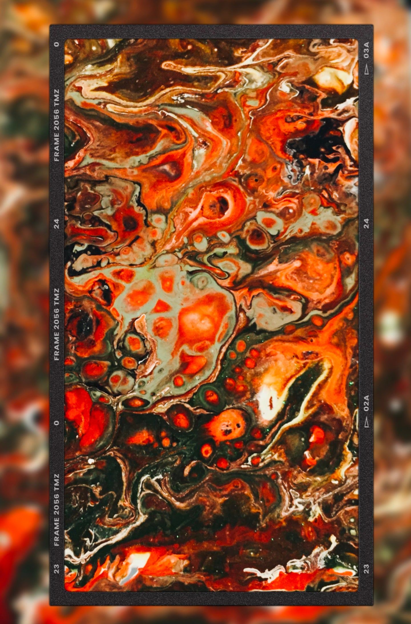 Acrylic Art a- “Red Rooster”