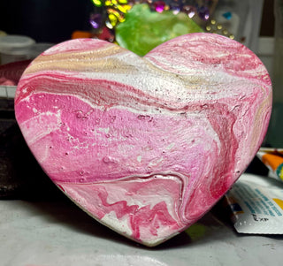 Magnet - “Swirl Heart” Pour-Paint
