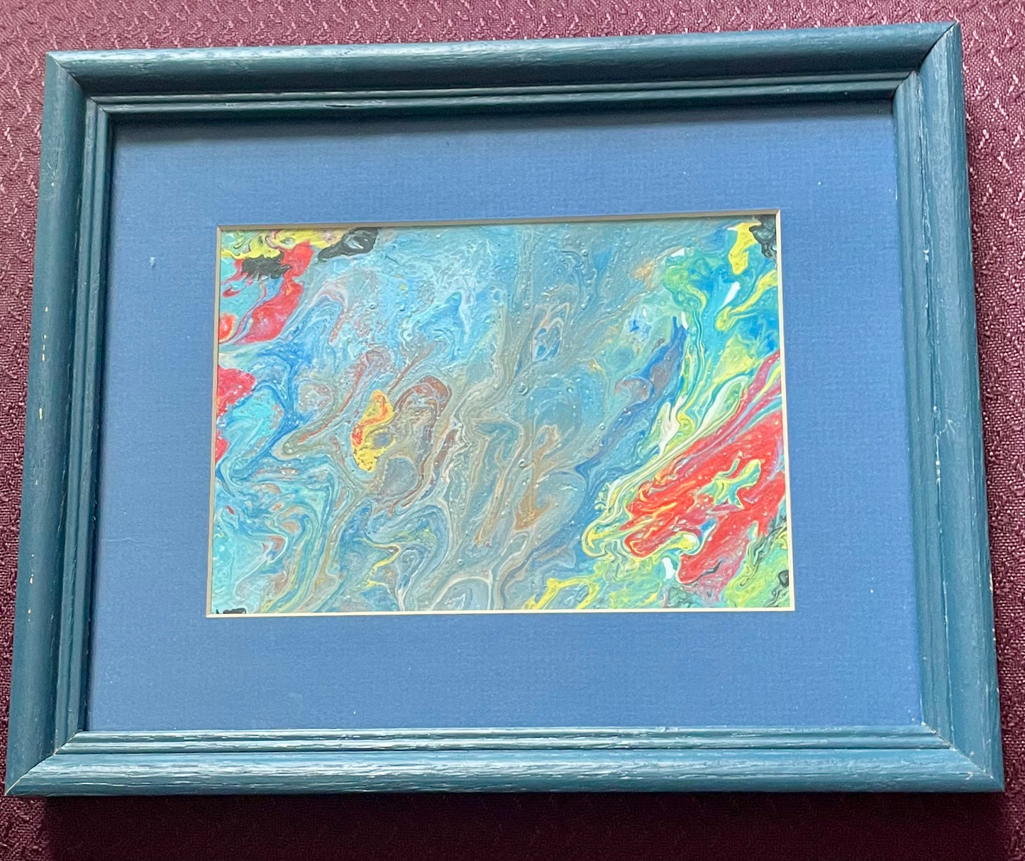 Acrylic Pour Paint - “Swirl Blue”