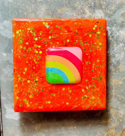 Magnet - “Rainbow Love” Acrylic