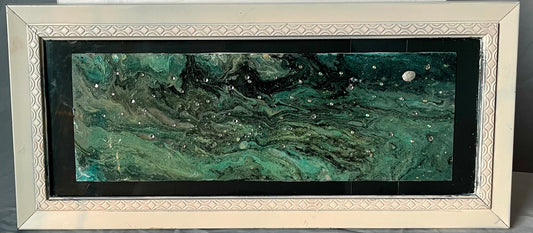 Acrylic Pour Paint “Dark Skies”