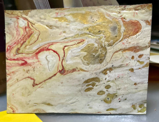 Magnet m- “Gold Swirl” Pour-Paint