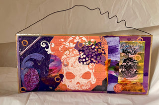 Hanging Art Collage in “Purple” - re-New-ed Art Works