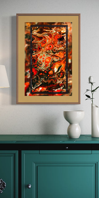 Photo Art - Pour Paint Framed