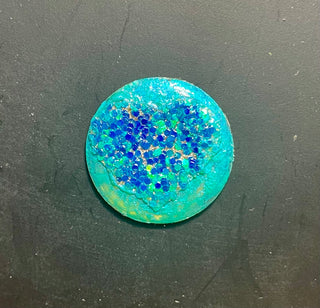 Magnet m- “Sparkly Charm” Resin Coat Blue