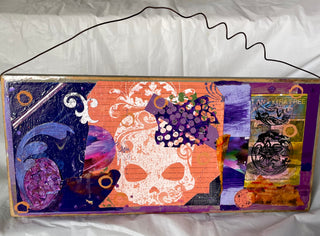 Hanging Art Collage in “Purple” - re-New-ed Art Works