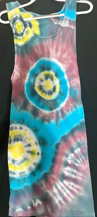 “Burst Blue” Tie-Dye Tank - re-New-ed Art Works