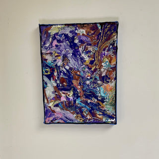 Pour Paint - “Purple Skin Collage”